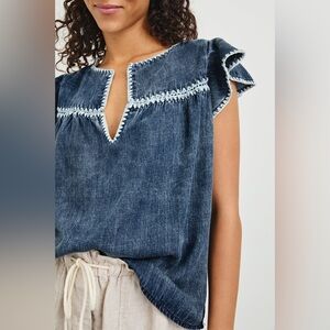 Rails Tafia Tencel Denim Blue Women's Top